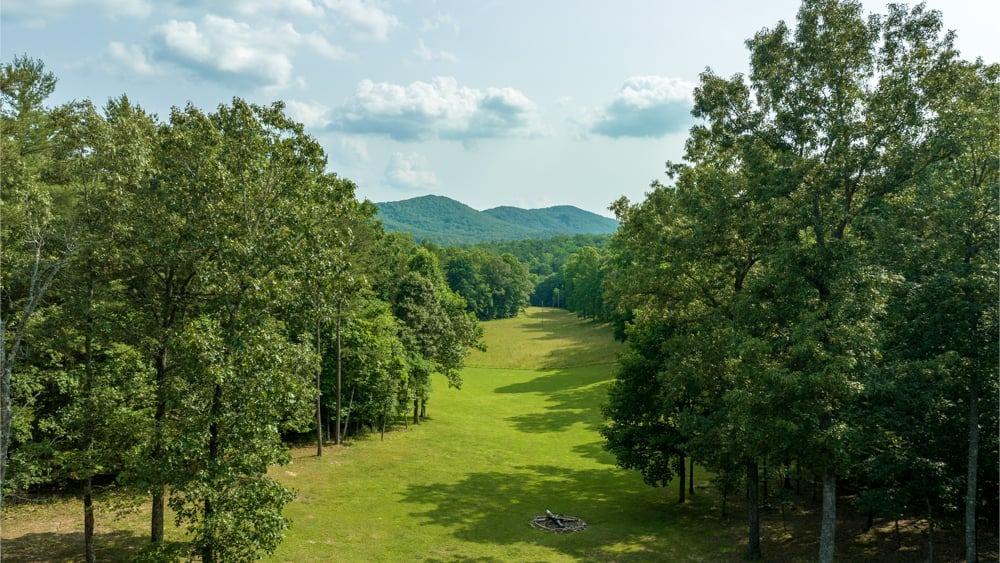 View of mountains from Blairsville from Blairsville cabin vacation home in the mountains